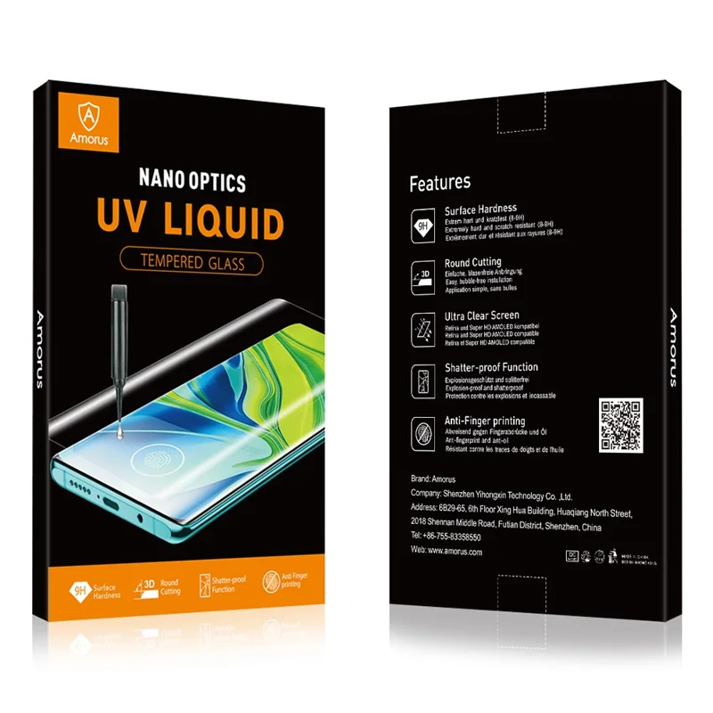 Защитная пленка для экрана Huawei Mate 70 Pro+ AMORUS UV Liquid Tempered Glass Film