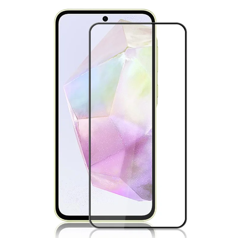 MOCOLO para Samsung Galaxy A36 5G / A56 5G Protector de pantalla Película de vidrio templado de impresión de seda antiestallido - Negro