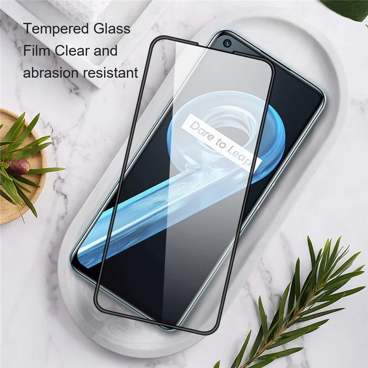 AMORUS 2 Peças Para Realme Note 50 4G Protetor de Tela Antiespatifável Seda Impressão Filme de Vidro Temperado - Preto