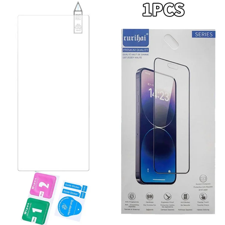 RURIHAI Displayschutz für ZTE nubia Z70 Ultra 0,26 mm 2,5D Hochleistungs-Aluminium-Silizium-Glasfilm