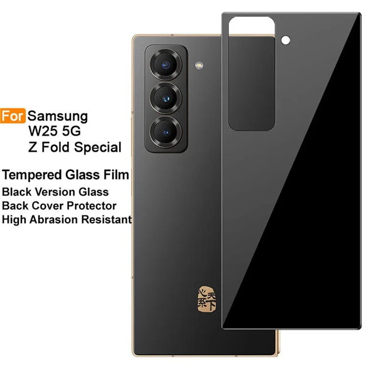 IMAK Para Samsung Galaxy Z Fold Especial / W25 5G Protetor de Tela de Vidro Temperado Capa Protetora Traseira