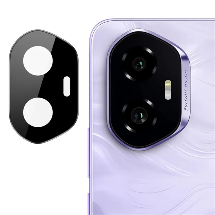 IMAK Для Honor 300 Защитное стекло для объектива камеры Закаленное стекло HD Clear Lens Film (Черная версия)