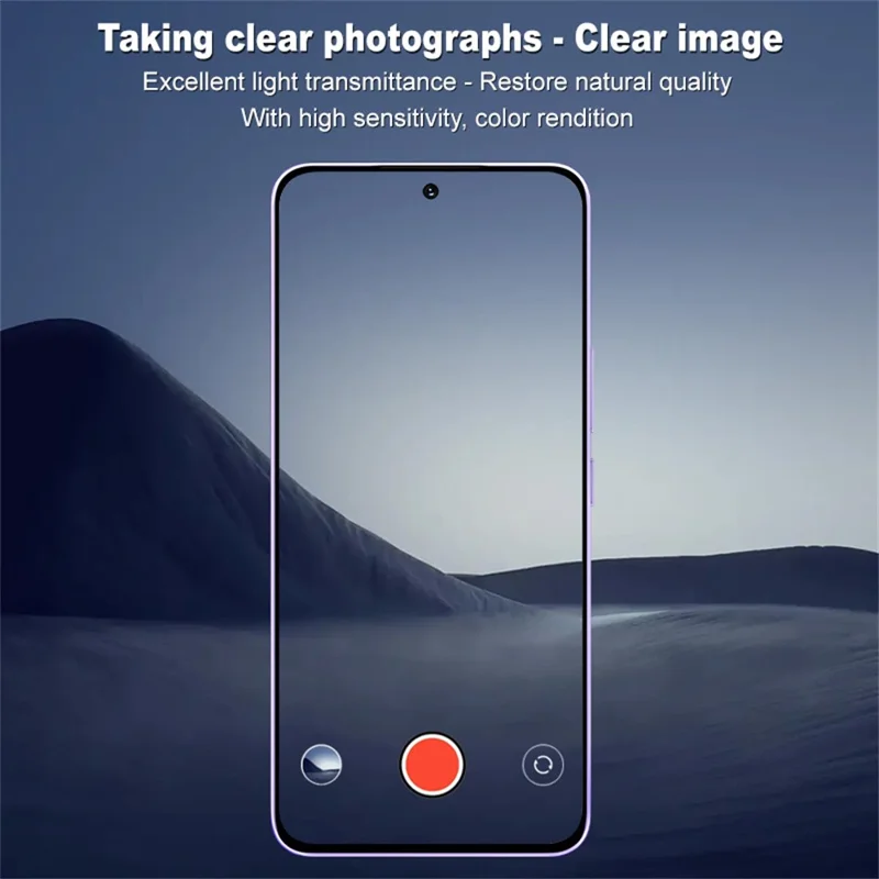 IMAK Для Honor 300 Защитное стекло для объектива камеры Закаленное стекло HD Clear Lens Film (Черная версия)
