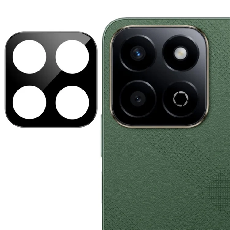 IMAK Kameraobjektivschutz für Honor X7c 4G / 200 Smart 5G / Play 60 Plus 5G, gehärtetes Glas, HD-Klare Linsenfolie (schwarze Version)