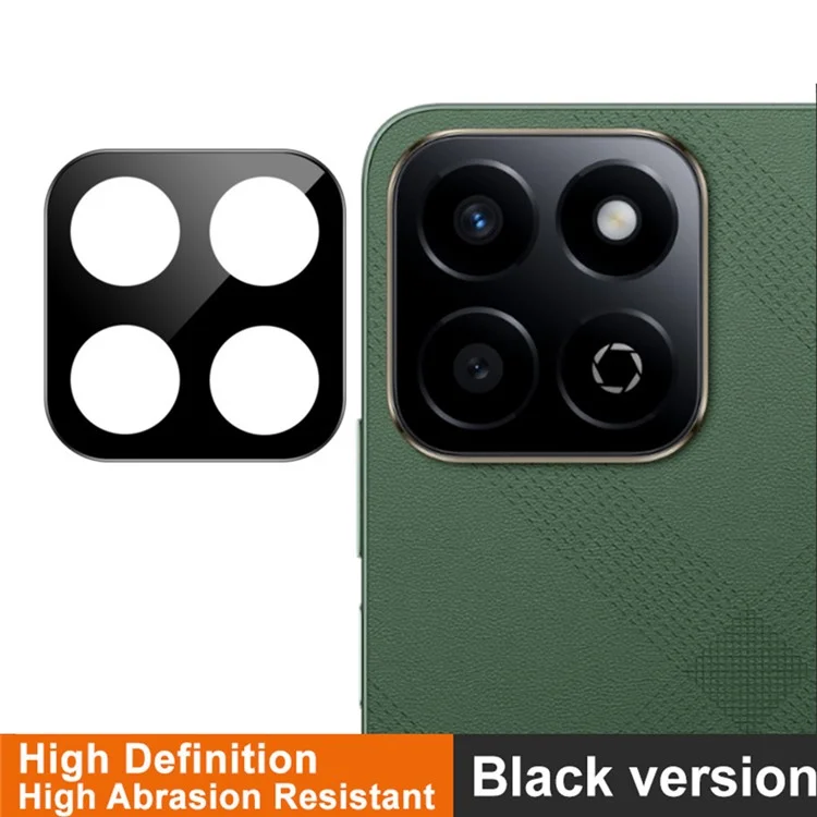 IMAK Kameraobjektivschutz für Honor X7c 4G / 200 Smart 5G / Play 60 Plus 5G, gehärtetes Glas, HD-Klare Linsenfolie (schwarze Version)