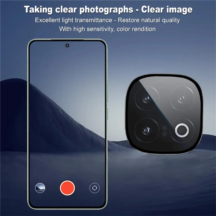 IMAK Per vivo iQOO 13 5G Protezione obiettivo fotocamera Pellicola in vetro temperato con cornice di posizionamento automatico
