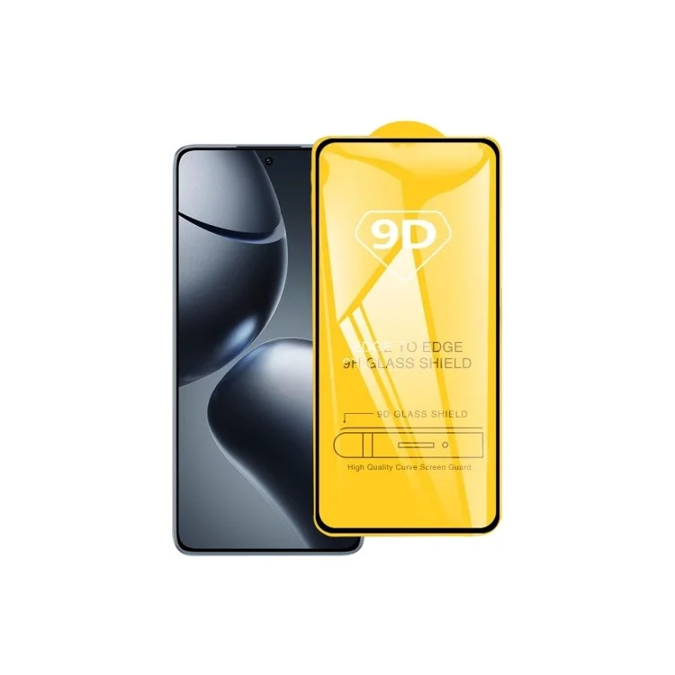 Защитная пленка для экрана Xiaomi 14T Pro, 9D, с боковым клеем, полное покрытие, закаленное стекло