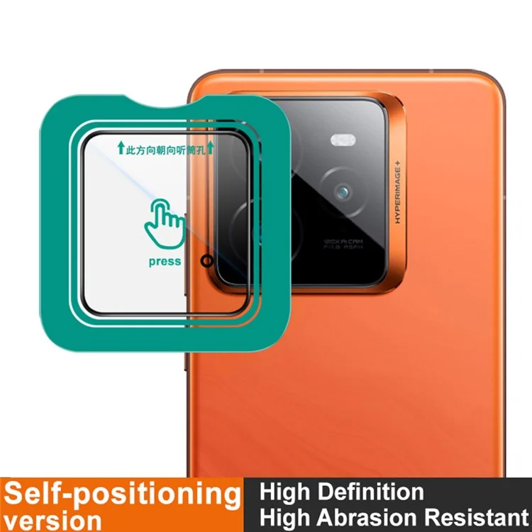 IMAK Glaslinsenfilm mit Selbstpositionierungsrahmen für Realme GT 7 Pro 5G Kameraobjektiv aus gehärtetem Glas.