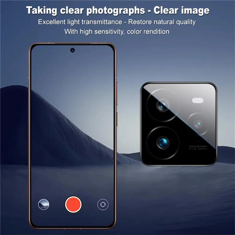 IMAK Glaslinsenfilm mit Selbstpositionierungsrahmen für Realme GT 7 Pro 5G Kameraobjektiv aus gehärtetem Glas.