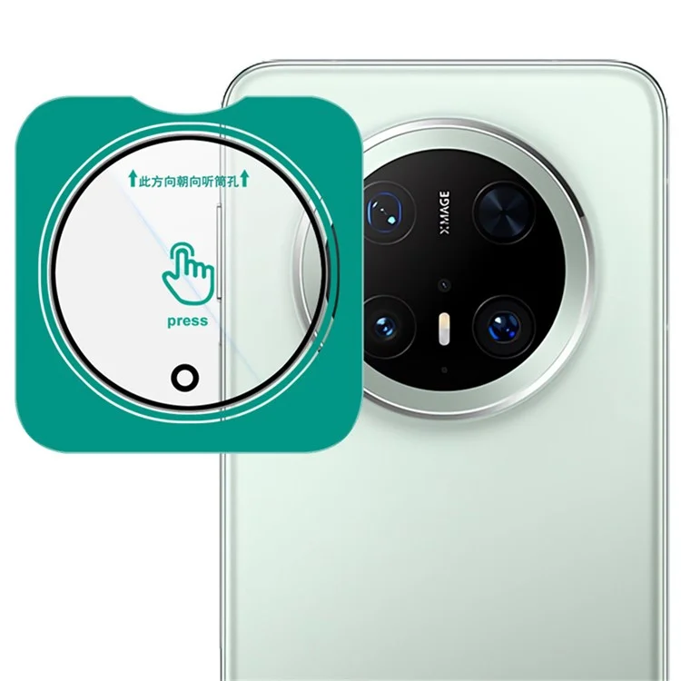 IMAK Per Huawei Mate 70 Pro+ / Mate 70 Pro Protezione obiettivo fotocamera Pellicola in vetro temperato con cornice di posizionamento automatico
