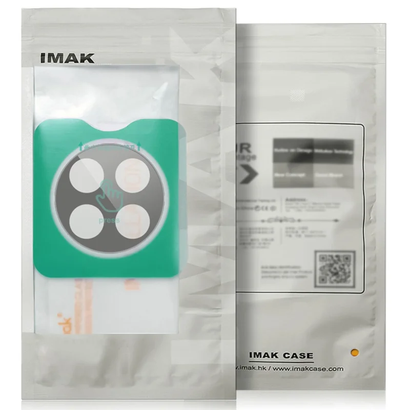 IMAK pour Huawei Mate 70 Protecteur d'objectif en verre trempé avec cadre d'auto-positionnement (Version noire)