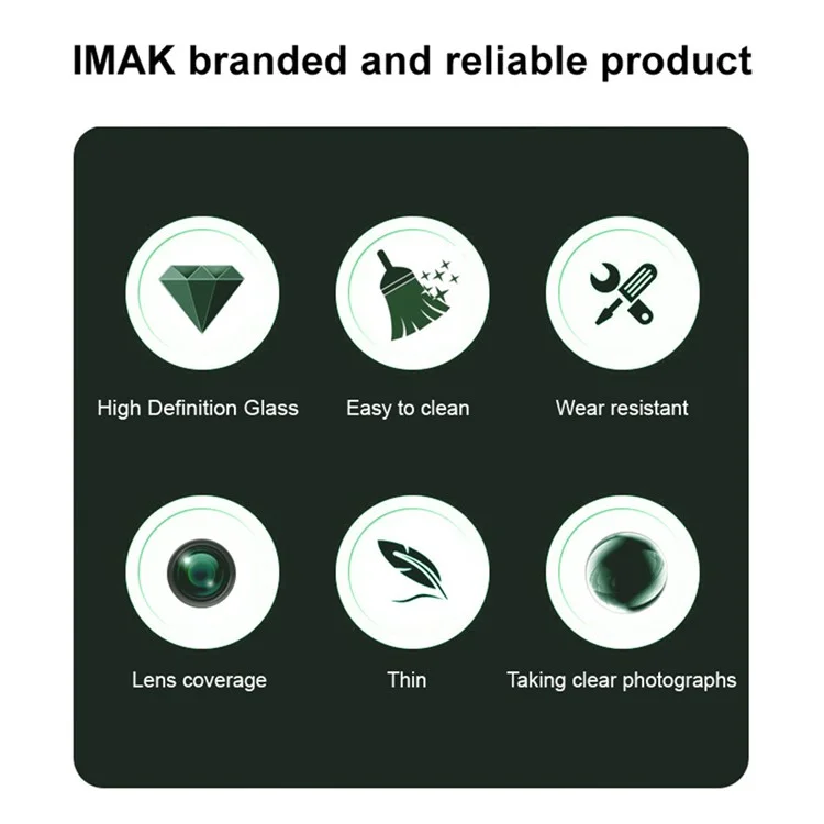 IMAK para Huawei Mate X6 Protector de lente de cámara de vidrio templado con marco de autoposicionamiento (Versión negra)