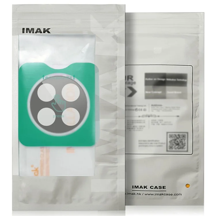 IMAK para Huawei Mate X6 Protector de lente de cámara de vidrio templado con marco de autoposicionamiento (Versión negra)