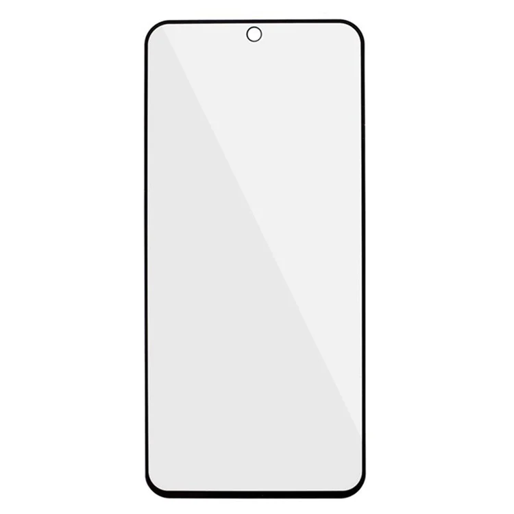 Protecteur d'écran en verre trempé anti-empreintes digitales à bordure noire mate pour Oppo Reno13 5G (Global)