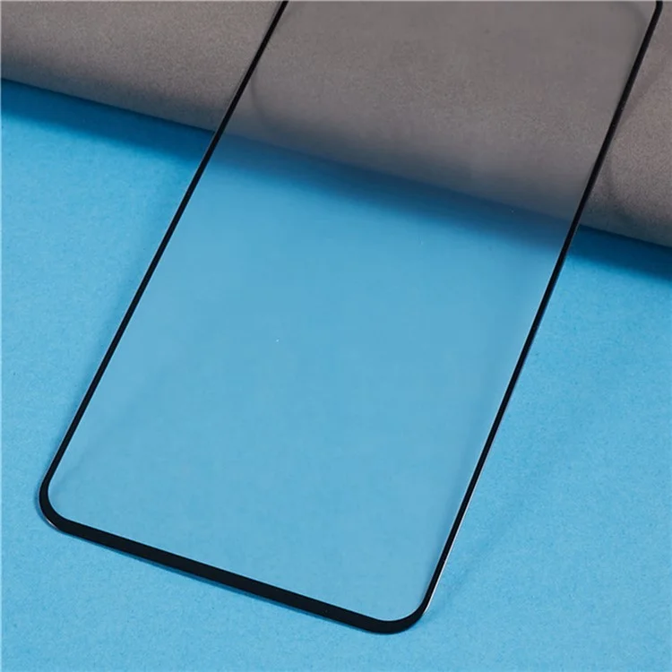 Protecteur d'écran en verre trempé anti-empreintes digitales à bordure noire mate pour Oppo Reno13 5G (Global)