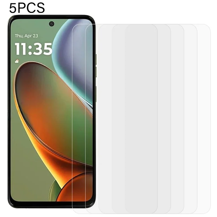 5 Stück für Motorola Moto G15 4G Bildschirmschutzfolie 0,3 mm 2,5D gehärtetes Glas Klarer Film