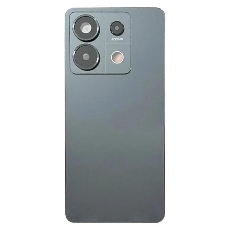 For Xiaomi Redmi Note 13 Pro 5G Back Battery Housing Cover with Camera Ring Lens Cover Spare Part - Black