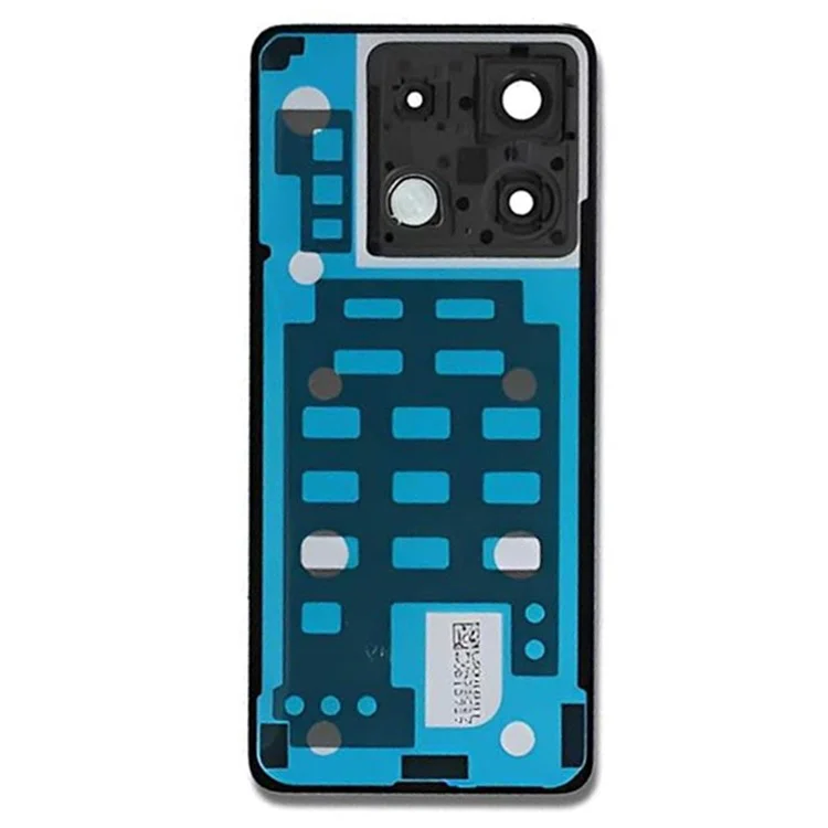 For Xiaomi Redmi Note 13 Pro 5G Back Battery Housing Cover with Camera Ring Lens Cover Spare Part - Black