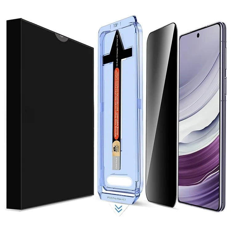 Для Samsung Galaxy S25 противошпионское закаленное стекло для экрана с автоматическим инструментом для удаления пыли