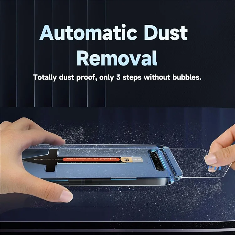 Protecteur d'écran en verre trempé anti-espion pour Samsung Galaxy S25+ avec outil de retrait automatique de la poussière