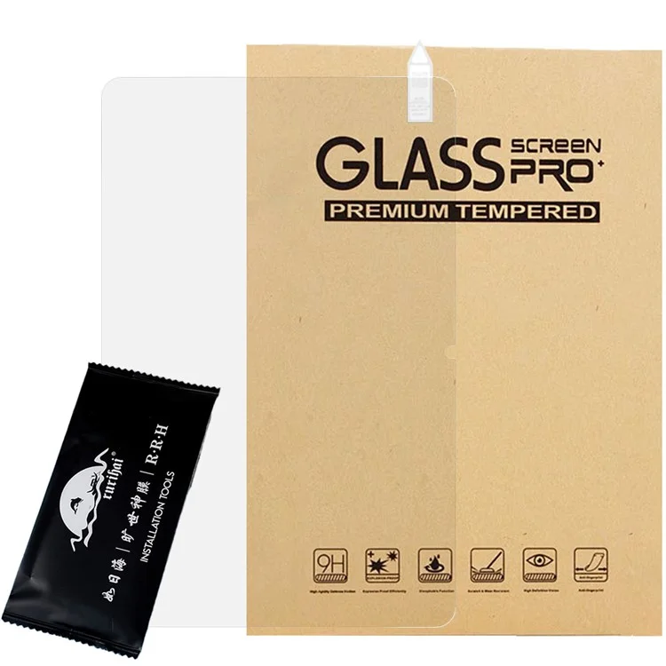 Protetor de tela de vidro de alumínio-silício ultra claro de 2,5D de 0,3 mm RURIHAI For Honor Pad 9