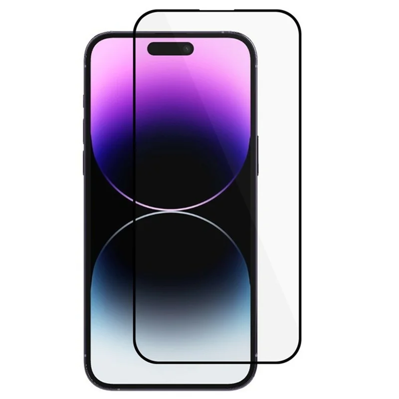 Bulk Purchasing For iPhone 14 Pro Max Screen Protector Anti-Static Silk Printing Black Arc Edges High Aluminum-Silicon Glass Film
