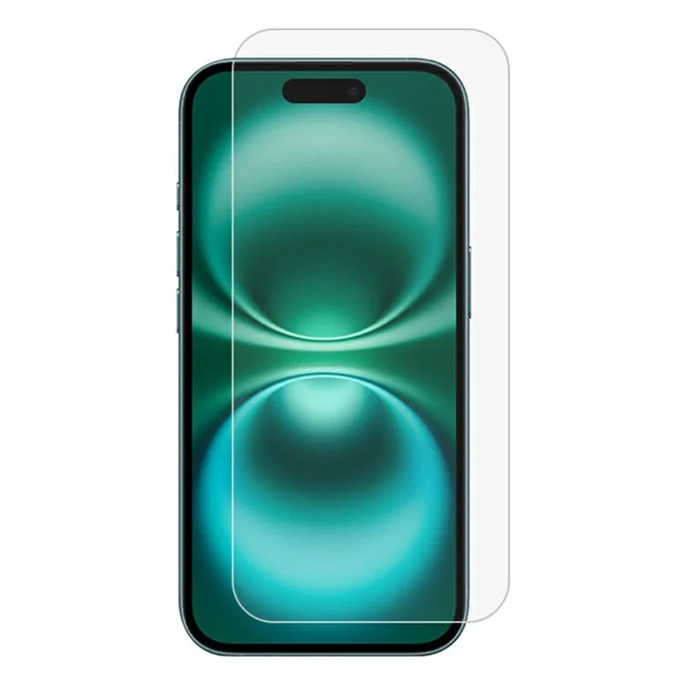 Compra al por mayor de protector de pantalla para iPhone 16 Plus, bordes curvos, ultra claro, antiexplosión, película de vidrio de alúmina media