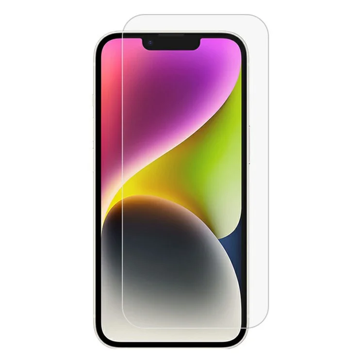 Großeinkauf für iPhone 14 Plus Bildschirmschutz mit gewölbten Rändern, ultraklar, explosionsgeschützt, Mittel-Alumina-Glasfilm