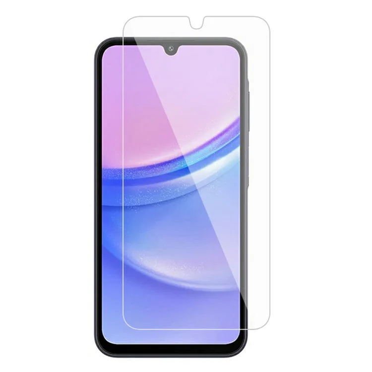 Achat groupé pour protecteur d'écran Samsung Galaxy A15 5G / 4G, bords incurvés, ultra-clair, anti-explosion, film en verre alumine moyenne.