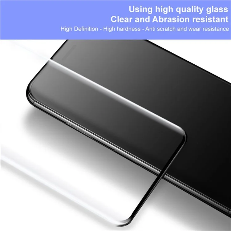 IMAK para Oppo Reno13 Pro 5G Protector de pantalla de vidrio templado 3D curvo de pantalla completa (versión sin borde)