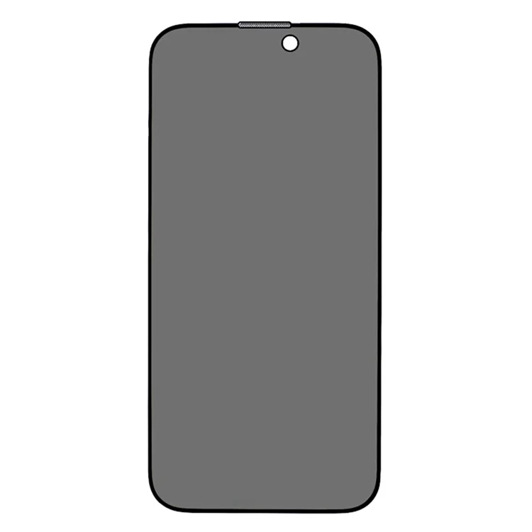 Protector de pantalla ESHMILY para iPhone 16 / 15 / 14 Pro 2.5D Vidrio antiespia de alta aleación de aluminio-silicio con herramienta de instalación fácil
