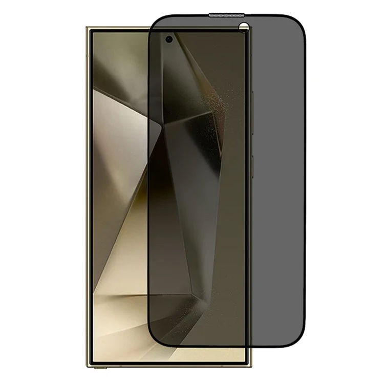 Protetor de tela ESHMILY para Samsung Galaxy S24 Ultra 2.5D de vidro de alumínio e silício de alta qualidade, com filme anti-espião e ferramenta de instalação fácil