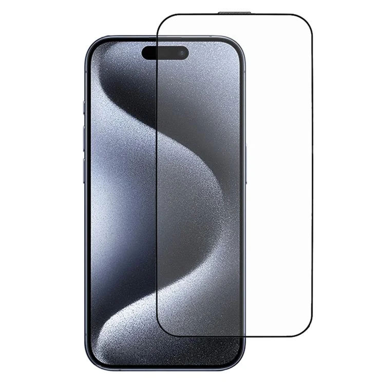 Защитная пленка для экрана iPhone 15 Pro от ESHMILY, матовая, 2,5D, алюминиево-кремниевое стекло, с инструментом для легкой установки
