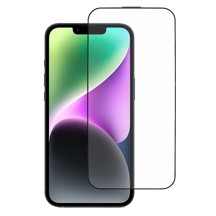 ESHMILY Protector de pantalla para iPhone 14 Plus / 13 Pro Max, película de vidrio de aluminio-silicio mate de 2,5D con herramienta de instalación fácil