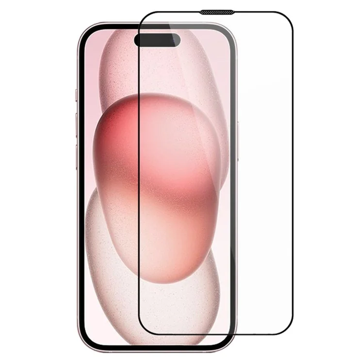 Protector de pantalla ESHMILY para iPhone 16 Plus / 15 Plus / 14 Pro Max, película de vidrio claro de alta aluminio-silicio 2.5D con herramienta de instalación fácil