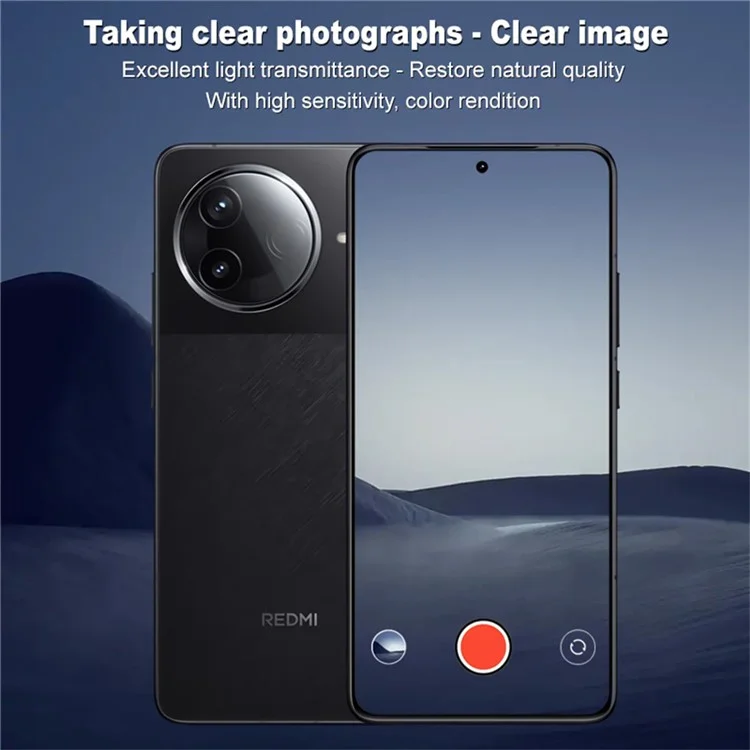 IMAK 2 шт. / Набор для Xiaomi Redmi K80 5G / K80 Pro 5G / K80 Pro Champion Edition Защитная пленка из закаленного стекла для объектива камеры, ультрачеткая