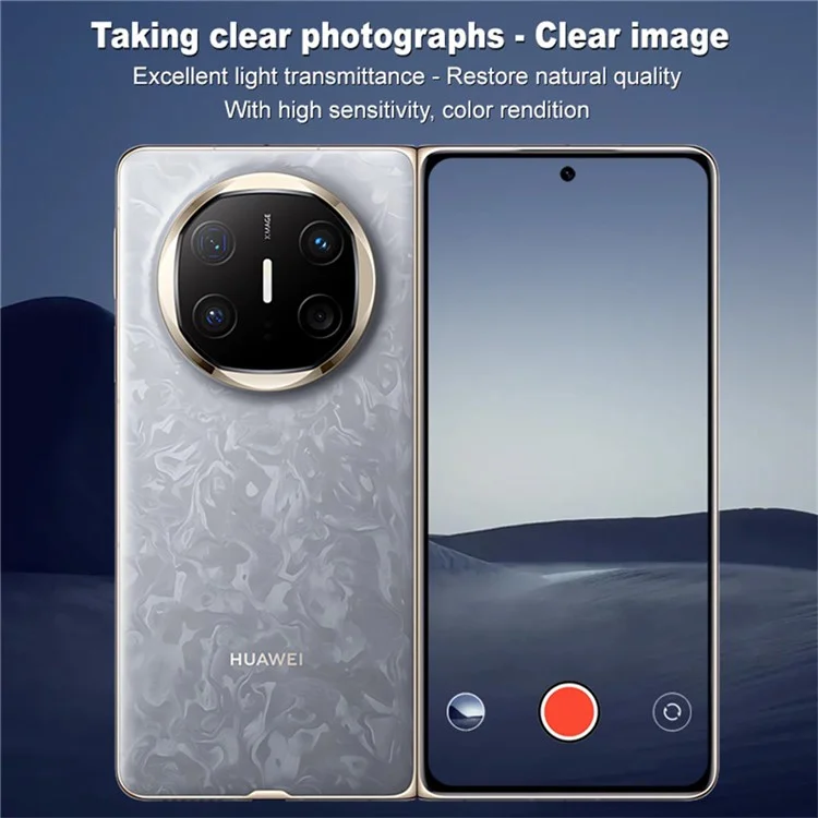 IMAK 2 шт / Набор для Huawei Mate X6 Защитная пленка для объектива камеры Ультра-прозрачная закаленная стеклянная пленка для объектива