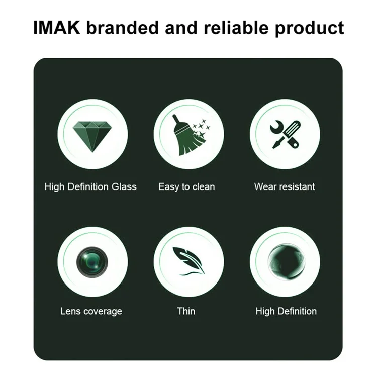 IMAK 2 шт. / Набор для Huawei Mate 70 RS Ultimat Камера Защита объектива Ультра-прозрачная закаленная стеклянная линза Пленка