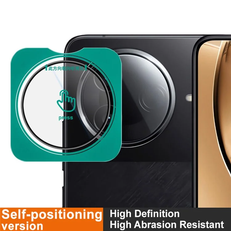 IMAK Per Xiaomi Redmi K80 5G Protezione Lente Fotocamera Pellicola in Vetro Temperato con Cornice di Posizionamento Automatico