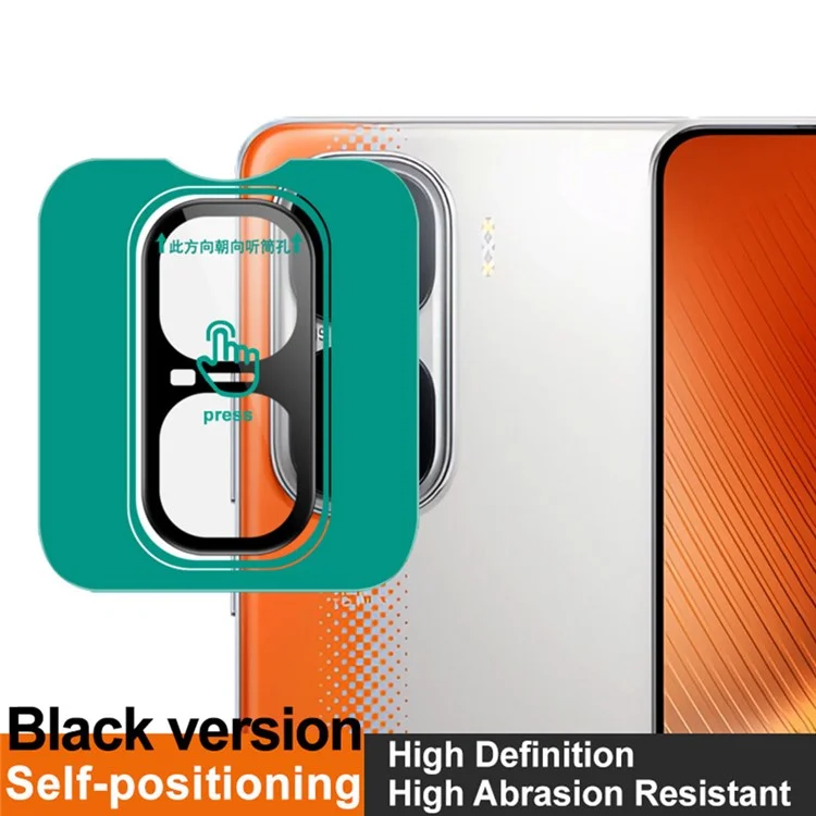 IMAK Per vivo iQOO Neo10 Pro 5G / iQOO Neo10 5G Protezione in vetro temperato per obiettivo della fotocamera con cornice di posizionamento automatico (versione nera)