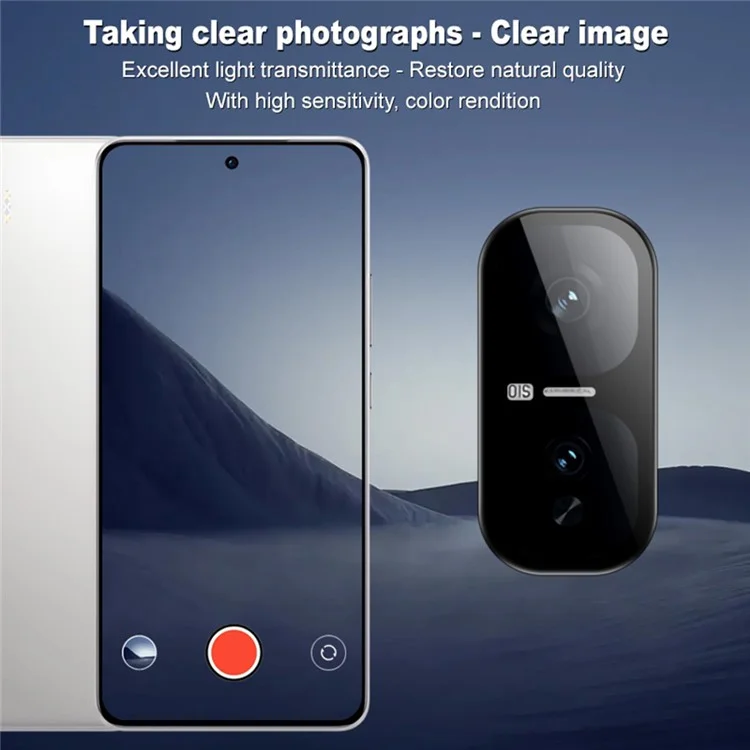 IMAK Per vivo iQOO Neo10 Pro 5G / iQOO Neo10 5G Protezione in vetro temperato per obiettivo della fotocamera con cornice di posizionamento automatico (versione nera)