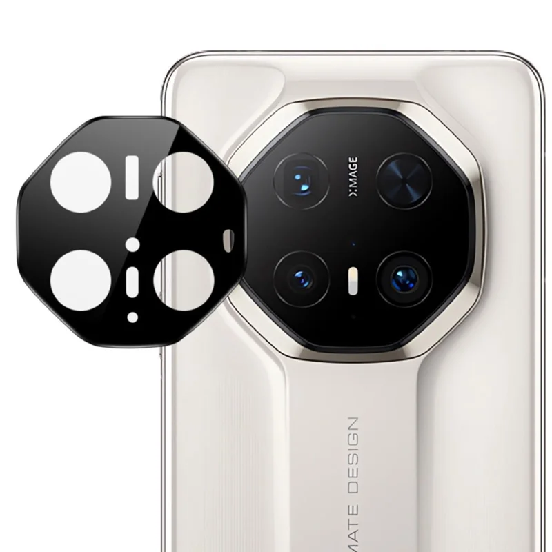 IMAK pour Huawei Mate 70 RS Ultimate Protecteur d'objectif en verre trempé avec cadre d'auto-positionnement (version noire)