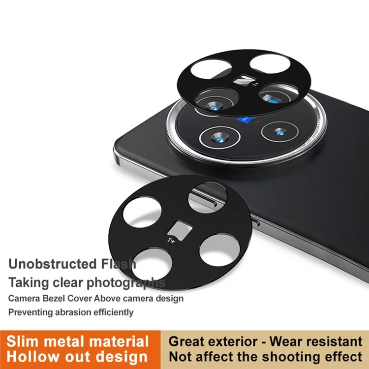 IMAK Para vivo X200 5G Protector de lente de cámara de metal Cubierta protectora de lente
