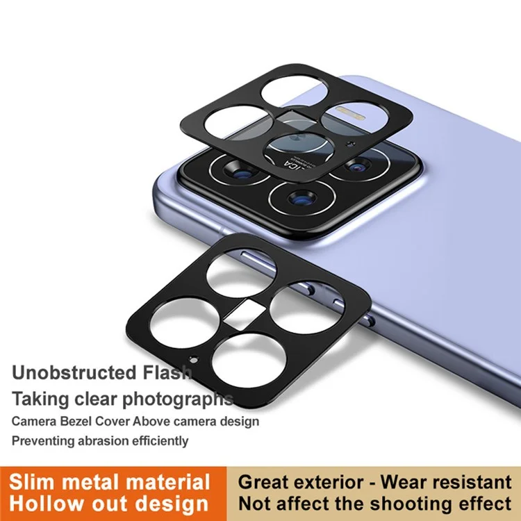 IMAK para Xiaomi 15 / 15 Edición personalizada Protector de lente de cámara de metal Cubierta protectora de lente