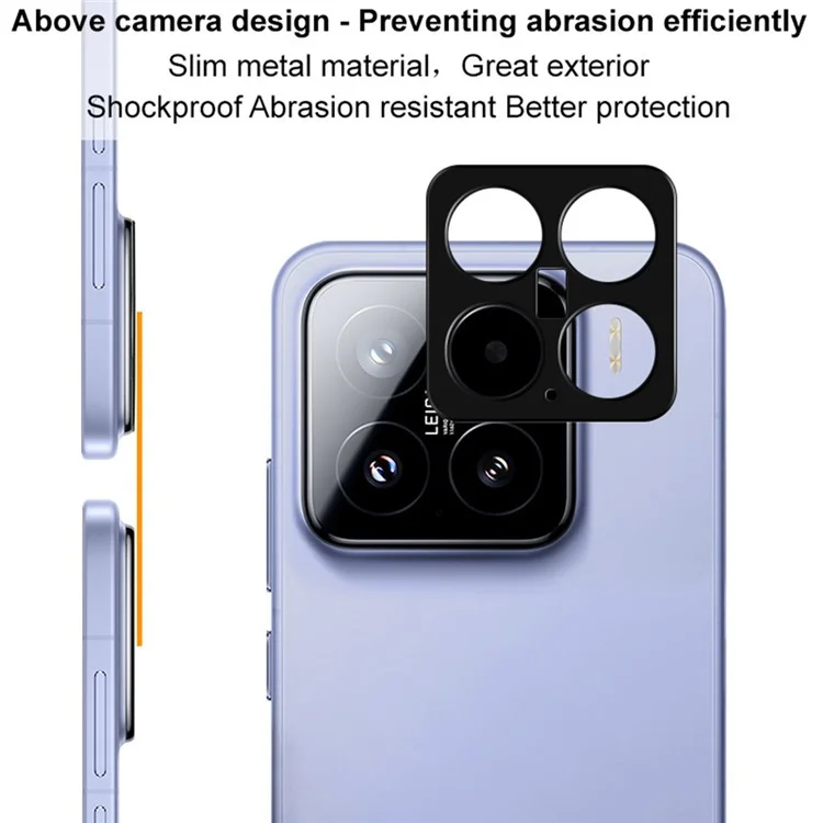 IMAK para Xiaomi 15 / 15 Edición personalizada Protector de lente de cámara de metal Cubierta protectora de lente