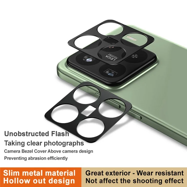 IMAK para Xiaomi 15 Pro Protector de lente de cámara de metal Cubierta protectora de lente
