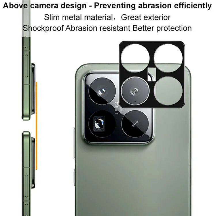 IMAK para Xiaomi 15 Pro Protector de lente de cámara de metal Cubierta protectora de lente