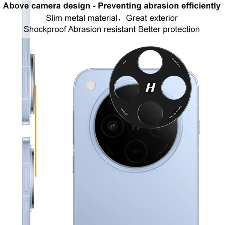 IMAK para Oppo Find X8 5G Protector de lente de cámara de metal Cubierta protectora de lente