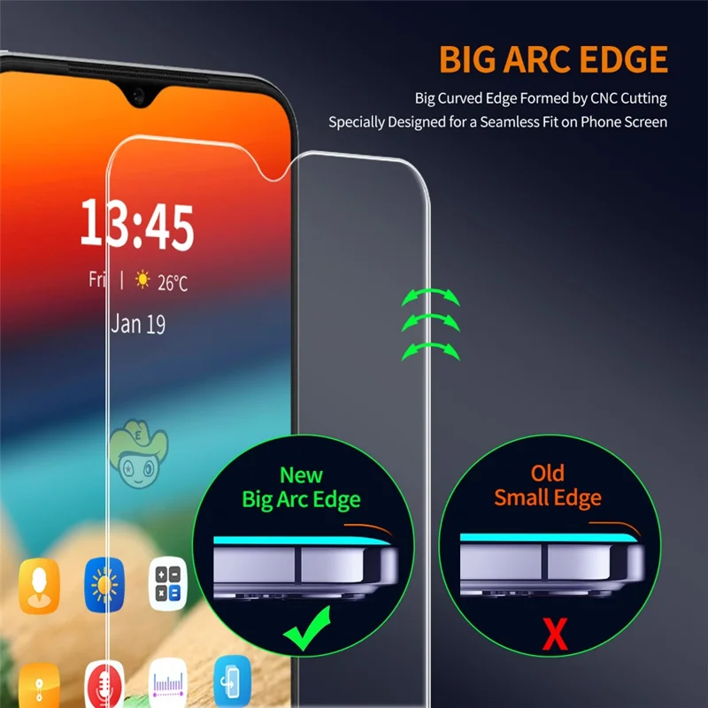 ENKAY HAT PRINCE 2 szt. dla Xiaomi Redmi A4 5G, ochrona ekranu, folia przeciwwybuchowa