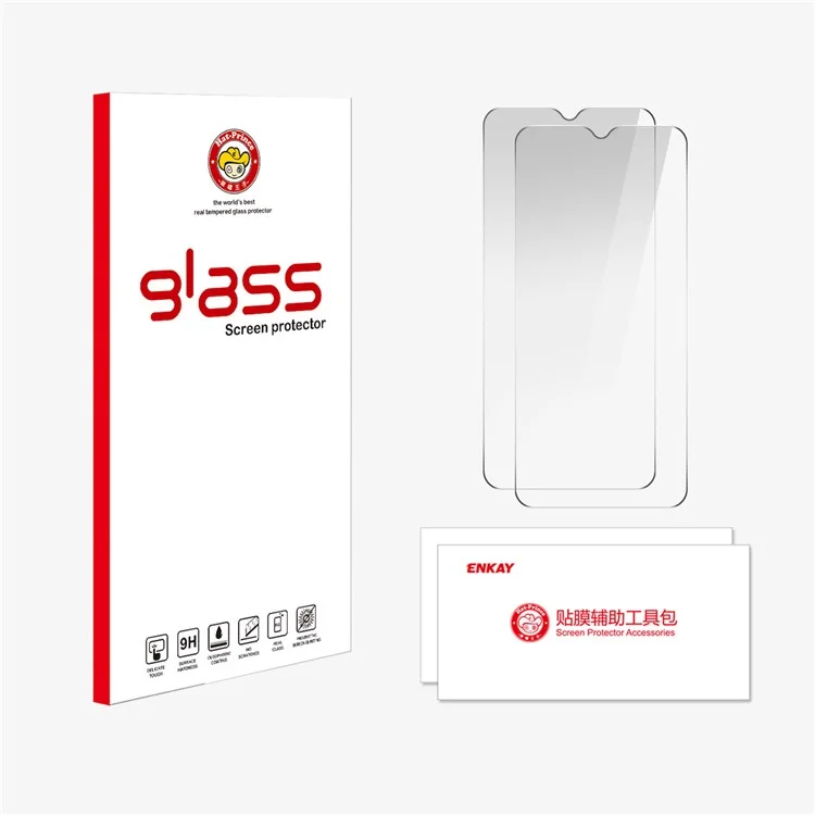ENKAY SOMBRERO PRÍNCIPE 2 unidades para protector de pantalla Samsung Galaxy A26 5G, película protectora antiexplosión